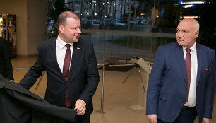 Saulius Skvernelis ir Valentinas Mazuronis