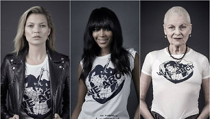 Kate Moss, Naomi Campbell ir Vivienne Westvood „Greenpeace“ kampanijoje