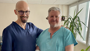 Dr. Olegas Deduchovas ir pacientas Aleksandras