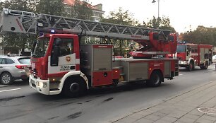 Vilniaus ugniagesiai Vokiečių gatvėje