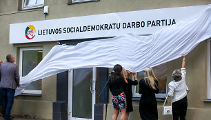 Lietuvos socialdemokratų darbo partijos  būstinės atidarymas