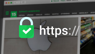 HTTPS protokolas užtikrina svetainės lankytojų saugumą