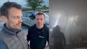 Vaidotas Žala ir Antanas Juknevičius pateko į gaisrą