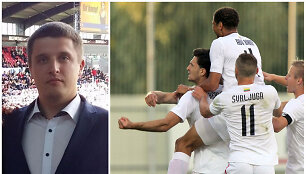Karolis Skinkys ir &bdquo;Sūduvos&ldquo; futbolininkai