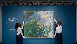 Claude&lsquo; Monet paveikslas &bdquo;Irisai&ldquo;
