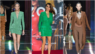 Penelope Cruz ir &bdquo;Balmain&ldquo; kolekcijos modeliai