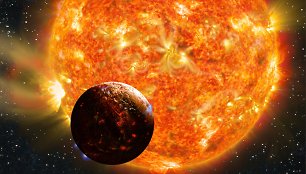 Astronomai mano, kad egzoplanetos „Kepler 78b“ paviršių dengia verdanti lava.