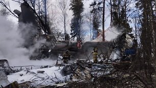 Rusijos Ivanovo srityje sudužo karinis lėktuvas IL-76