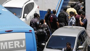 Brazilijoje suimta de&scaron;imtis pareigūnų ir narkotikų prekeivių.