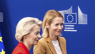 Ursula von der Leyen ir Kaja Kallas / Geert Vanden Wijngaert / AP