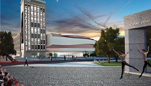 Klaipėdos valstybinio muzikinio teatro vizualizacija