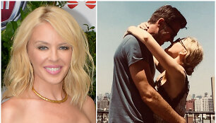 Kylie Minogue ir naujas jos draugas Paulas Solomonsas