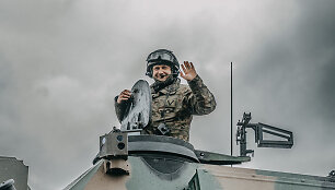 Lenkijos 15-osios mechanizuotosios brigados karių atvykimas į Lietuvą