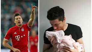Lenkijos futbolo žvaigždė Robertas Lewandowski tapo tėvu