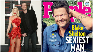 &bdquo;People&ldquo; seksualiausiu pasaulio vyru i&scaron;rinko Gwen Stefani mylimąjį Blake'ą Sheltoną