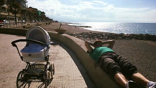 Simas Jasaitis su sūnumi Dominyku
