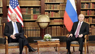 Joe Bideno ir Vladimiro Putino susitikimas Ženevoje