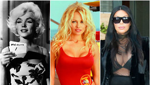 Marilyn Monroe, Pamela Anderson, Kim Kardashian