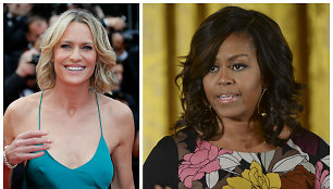 Michelle Obama ir Robin Wright