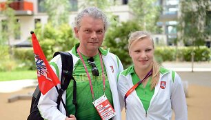 Klemensas Rim&scaron;elis ir Rūta Meilutytė