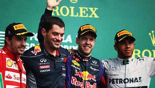 Fernando Alonso, Sebastianas Vettelis, Lewisas Hamiltonas