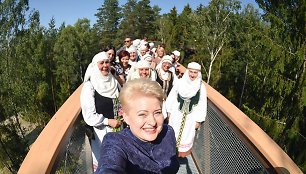 Dalia Grybauskaitė Anykščiuose