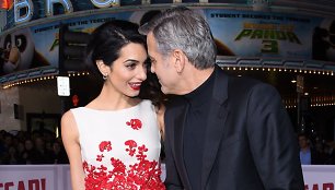 George'as Clooney ir Amal Clooney 