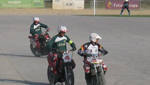 Lietuvos motobolininkų kova su Vokietijos atstovais