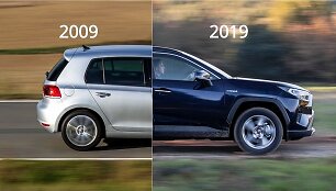 Automobiliai prie&scaron; 10 metų ir dabar