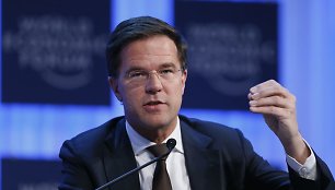 Nyderlandų premjeras Markas Rutte Davose