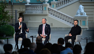 Jaredas Kushneris, Steve'as Witkoffas, Volodymyras Zelenskis / ZUMAPRESS.com