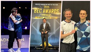 Kęstutis Navickas buvo pripažintas geriausiu badmintono metų treneriu Europoje, o paskui jo auklėtinis Alexas Lanier i&scaron;kovojo Europos čempionato auksą. 