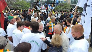Lietuviai ūkininkai proteste Belgijoje