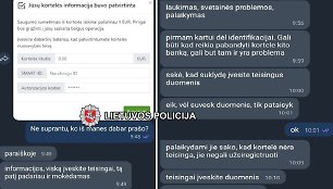 Policijos fiksuoti pavyzdžiai, kaip gali būti sukčiaujama