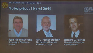 Stokholme skelbiami chemijos Nobelio premijos laureatai