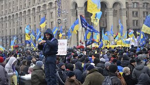 Protestuotojai Kijeve