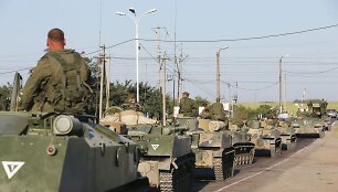 Rusijos kariai &scaron;alia Ukrainos sienos