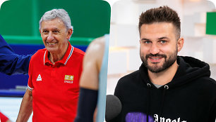 Svetislavas Pesičius ir Linas Kleiza