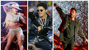 Lady Gaga, Bruno Marsas ir The Weeknd