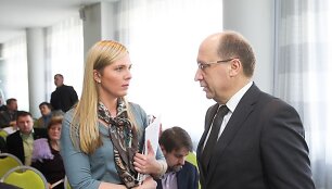 Agnė Bilotaitė ir Andrius Kubilius