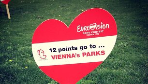 Eurovizijos dvasia jaučiama ir Vienos parkuose