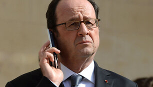 Prancūzijos prezidentas Francois Hollande'as