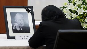 Atsisveikinimas su Singapūro pirmuoju premjeru Lee Kuan Yew