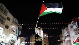 Palestina sprendimą sutiko itin džiaugsmingai.