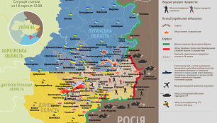 Situacija rytų Ukrainoje rugpjūčio 18 d.