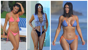 Kourtney Kardashian ir Kim Kardashian