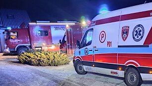 Gelbėjimo pajėgos įvykio vietoje