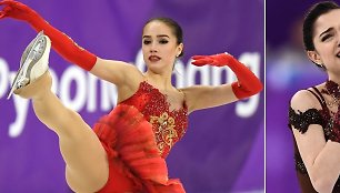 Alina Zagitova įveikia savo tautietę Jevgeniją Medvedevą