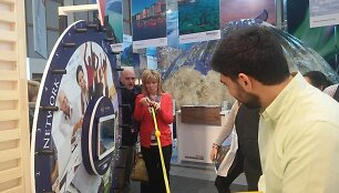 Berlyne ITB parodoje lietuvių projektas VOYAGE i&scaron;&scaron;ūkis buvo pristatomas su i&scaron;&scaron;ūkių ratu