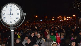 Palanga prieš vidurnaktį Naujųjų naktį. 